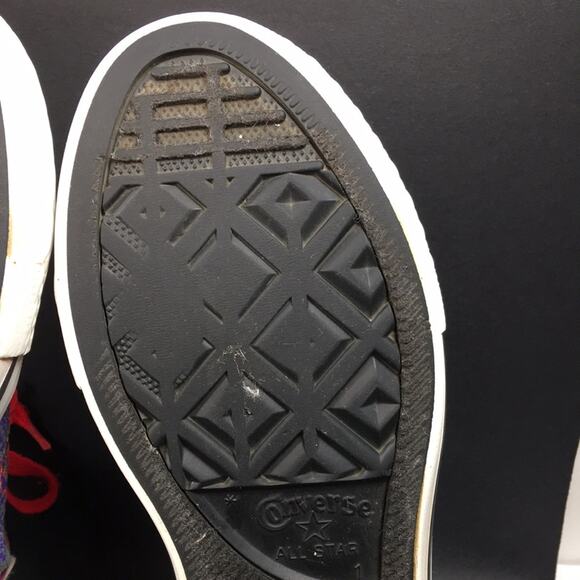 Converse Chuck Taylor All Star High Hi-Top Sneakers Purple Reptile Junior Size 1 - Picture 9 of 13